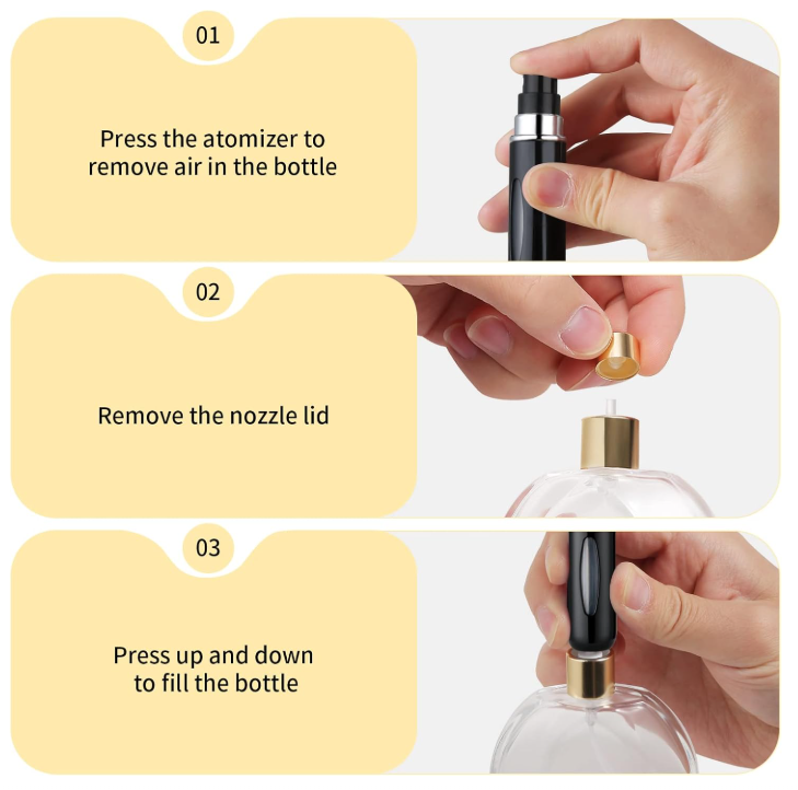 Refillable pocket friendly bottle